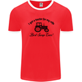 A Tractor for My Wife Funny Farming Farmer Mens Ringer T-Shirt FotL Red/White