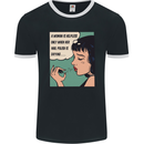 Woman Is Only Helpless Female Empowerment Mens Ringer T-Shirt FotL Black/White