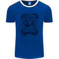 Golden Age of Bicycles Cycling Cyclist Mens Ringer T-Shirt FotL Royal Blue/White