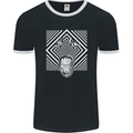 Zebra LSD Magic Mushrooms Hallucinogenic Mens Ringer T-Shirt FotL Black/White