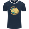 Save the Chbby Unicorns Funny Rhino Mens Ringer T-Shirt FotL Navy Blue/White