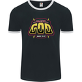 Possible With God Christianity Christian Mens Ringer T-Shirt FotL Black/White
