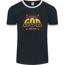 Possible With God Christianity Christian Mens Ringer T-Shirt FotL Black/White