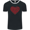 I Heart Red Heads Ginger Hair Funny Mens Ringer T-Shirt FotL Black/White