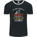 Im Not Always Grumpy Guitar Funny Guitarist Mens Ringer T-Shirt FotL Black/White