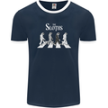 The Sloths Funny Music Parody Mens Ringer T-Shirt FotL Navy Blue/White