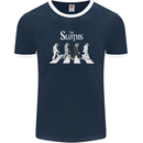 The Sloths Funny Music Parody Mens Ringer T-Shirt FotL Navy Blue/White