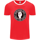 Northern Soul Keeping the Faith Mens Ringer T-Shirt FotL Red/White