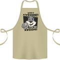 Who's Awesome You're Awesome Funny Cotton Apron 100% Organic Khaki