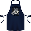 Who's Awesome You're Awesome Funny Cotton Apron 100% Organic Navy Blue
