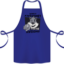 Who's Awesome You're Awesome Funny Cotton Apron 100% Organic Royal Blue