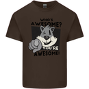 Who's Awesome You're Awesome Funny Kids T-Shirt Childrens Chocolate