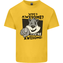 Who's Awesome You're Awesome Funny Kids T-Shirt Childrens Yellow