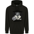 Who's Awesome You're Awesome Funny Mens 80% Cotton Hoodie Black