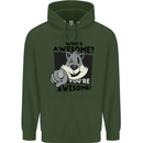 Who's Awesome You're Awesome Funny Mens 80% Cotton Hoodie Forest Green