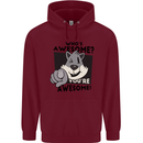 Who's Awesome You're Awesome Funny Mens 80% Cotton Hoodie Maroon