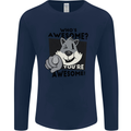 Who's Awesome You're Awesome Funny Mens Long Sleeve T-Shirt Navy Blue