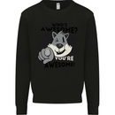 Who's Awesome You're Awesome Funny Mens Sweatshirt Jumper Black