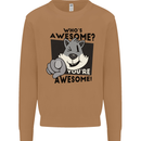 Who's Awesome You're Awesome Funny Mens Sweatshirt Jumper Caramel Latte