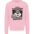 Who's Awesome You're Awesome Funny Mens Sweatshirt Jumper Light Pink