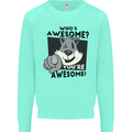 Who's Awesome You're Awesome Funny Mens Sweatshirt Jumper Peppermint