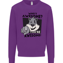 Who's Awesome You're Awesome Funny Mens Sweatshirt Jumper Purple