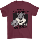 Who's Awesome You're Awesome Funny Mens T-Shirt Cotton Gildan Maroon