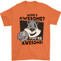 Who's Awesome You're Awesome Funny Mens T-Shirt Cotton Gildan Orange
