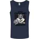 Who's Awesome You're Awesome Funny Mens Vest Tank Top Navy Blue