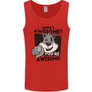 Who's Awesome You're Awesome Funny Mens Vest Tank Top Red