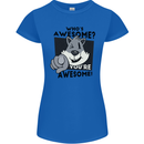 Who's Awesome You're Awesome Funny Womens Petite Cut T-Shirt Royal Blue