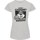 Who's Awesome You're Awesome Funny Womens Petite Cut T-Shirt Sports Grey