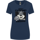 Who's Awesome You're Awesome Funny Womens Wider Cut T-Shirt Navy Blue