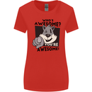 Who's Awesome You're Awesome Funny Womens Wider Cut T-Shirt Red