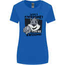 Who's Awesome You're Awesome Funny Womens Wider Cut T-Shirt Royal Blue