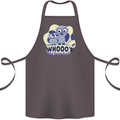 Whoos the Best Dad Funny Fathers Day Owl Cotton Apron 100% Organic Dark Grey
