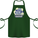 Whoos the Best Dad Funny Fathers Day Owl Cotton Apron 100% Organic Forest Green