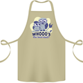 Whoos the Best Dad Funny Fathers Day Owl Cotton Apron 100% Organic Khaki