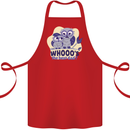 Whoos the Best Dad Funny Fathers Day Owl Cotton Apron 100% Organic Red