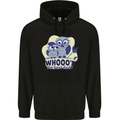 Whoos the Best Dad Funny Fathers Day Owl Mens 80% Cotton Hoodie Black