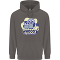 Whoos the Best Dad Funny Fathers Day Owl Mens 80% Cotton Hoodie Charcoal