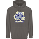 Whoos the Best Dad Funny Fathers Day Owl Mens 80% Cotton Hoodie Charcoal