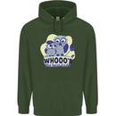 Whoos the Best Dad Funny Fathers Day Owl Mens 80% Cotton Hoodie Forest Green