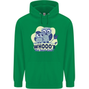 Whoos the Best Dad Funny Fathers Day Owl Mens 80% Cotton Hoodie Irish Green