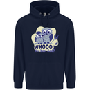Whoos the Best Dad Funny Fathers Day Owl Mens 80% Cotton Hoodie Navy Blue