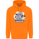 Whoos the Best Dad Funny Fathers Day Owl Mens 80% Cotton Hoodie Orange