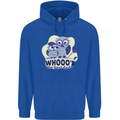 Whoos the Best Dad Funny Fathers Day Owl Mens 80% Cotton Hoodie Royal Blue