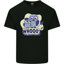Whoos the Best Dad Funny Fathers Day Owl Mens Cotton T-Shirt Tee Top Black