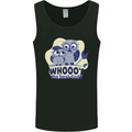 Whoos the Best Dad Funny Fathers Day Owl Mens Vest Tank Top Black