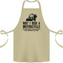 Why I Ride a Motorcycle Biker Funny Bike Cotton Apron 100% Organic Khaki